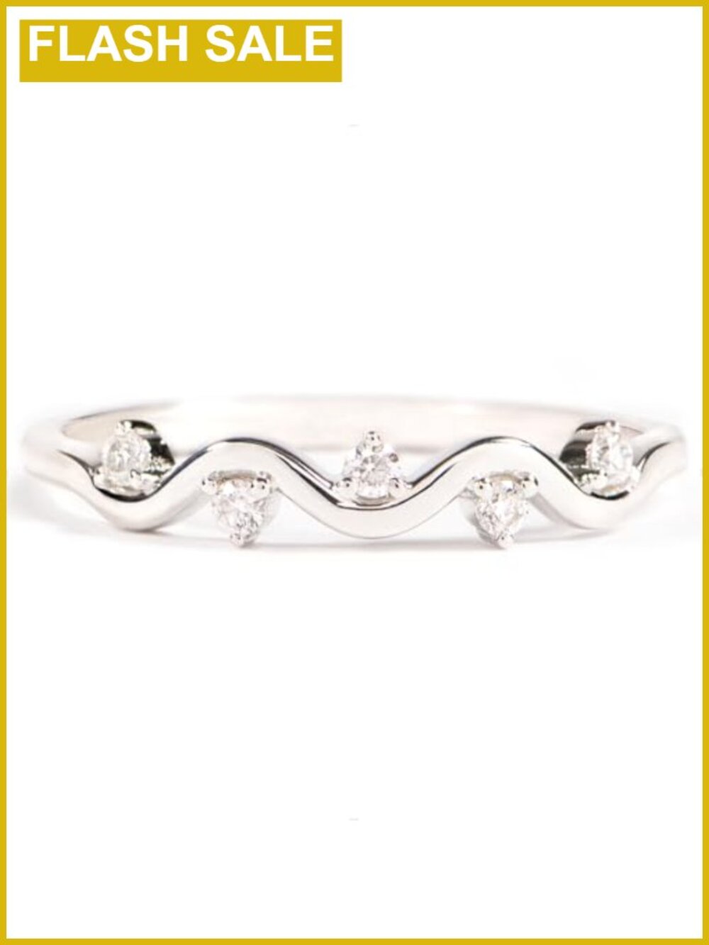925 Sterling Silver Wave Ring, Stackable Rings for Women, Midi & Pinky Ring,